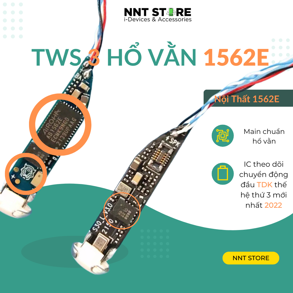 1562E - Tai Nghe Bluetooth AP3 - Âm Thanh Không Gian - Tháo Tai Ngắt Kết Nối - Full Chức Năng