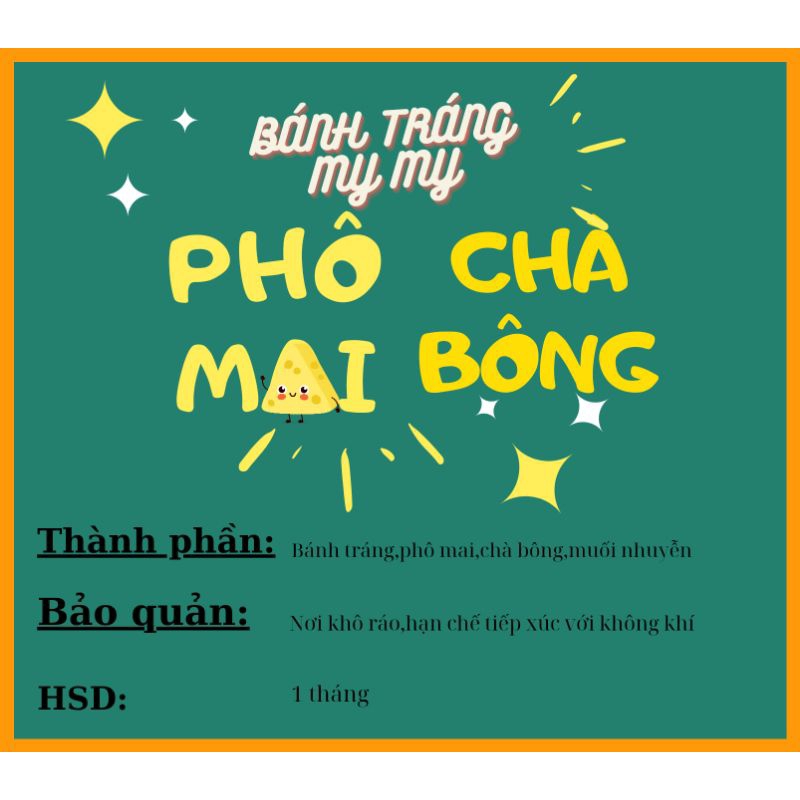 1kg bánh tráng phô mai 2 vị nhà My
