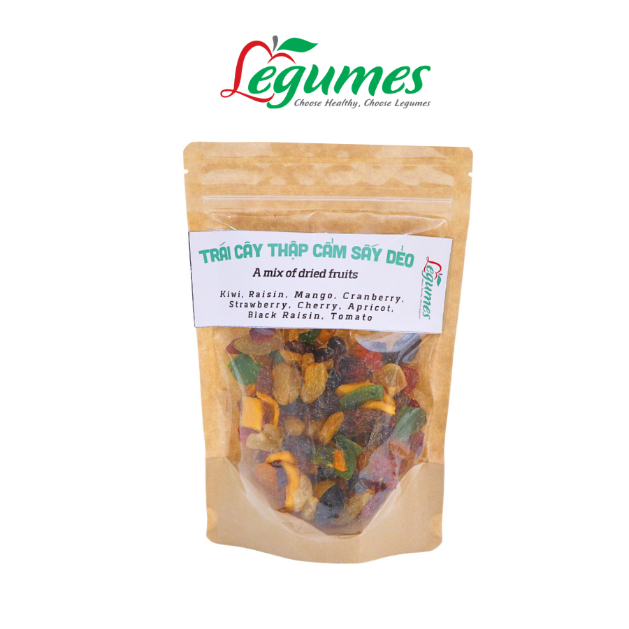 Trái Cây Thập Cẩm Sấy Dẻo Mix Đủ Loại, Chuẩn Hàng Loại 1, Không Đường, Giàu Chất Dinh Dưỡng Túi 200g