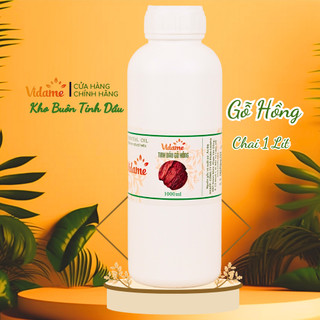 Tinh Dầu Gỗ Hồng Chai 1000ml VIDAME Nguyên Chất, Hương Gỗ Thơm, Khử Mùi, Xông Thơm Phòng, GIÁ SỈ