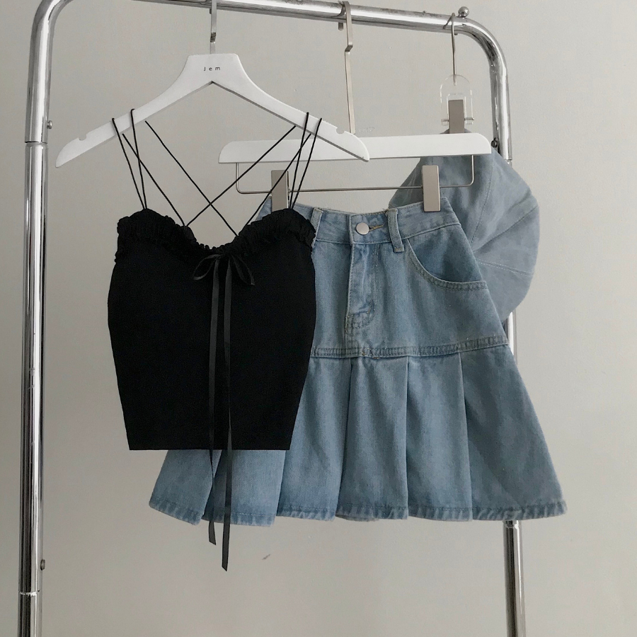 Chân váy jean ngắn nữ QIQ 3430 - Jemcloset