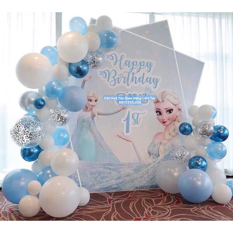 Set Bóng Công chúa Elsa Cả Bộ Backdrop