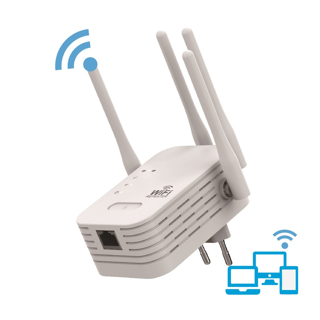 Bộ phát wifi dùng 4G / 5G  4 ăngten,Bộ kích sóng wifi 4 râu tốc độ 1200mbps phát xuyên tường kết nối xa sóng mạnh