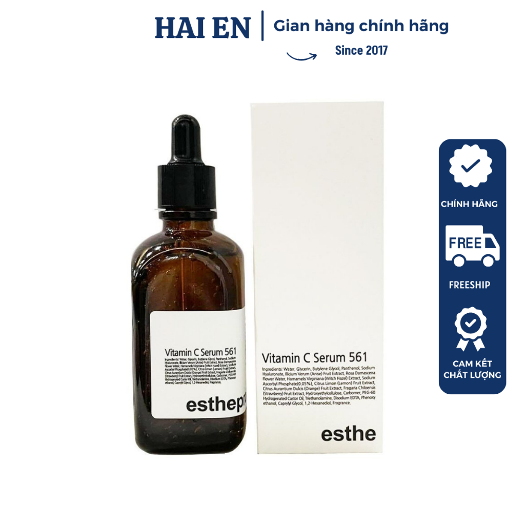 Serum Vitamin C 561 - Giúp Làm Mờ Nốt Thâm Mụn Và Làm Sáng Da