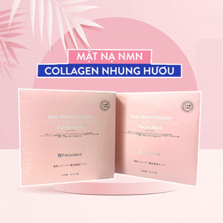 Mặt nạ nmn collagen nhung hươu Nhật Bản hộp 05 miếng giúp trẻ hóa da dưỡng trắng nâng cơ mặt