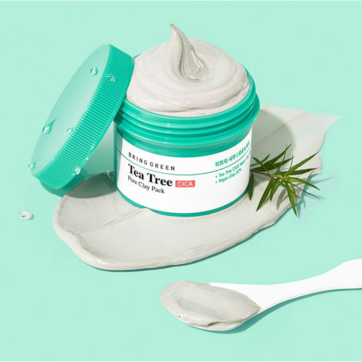 Mặt nạ đất sét tràm trà Bring Green Teatree pore clay pack 120g