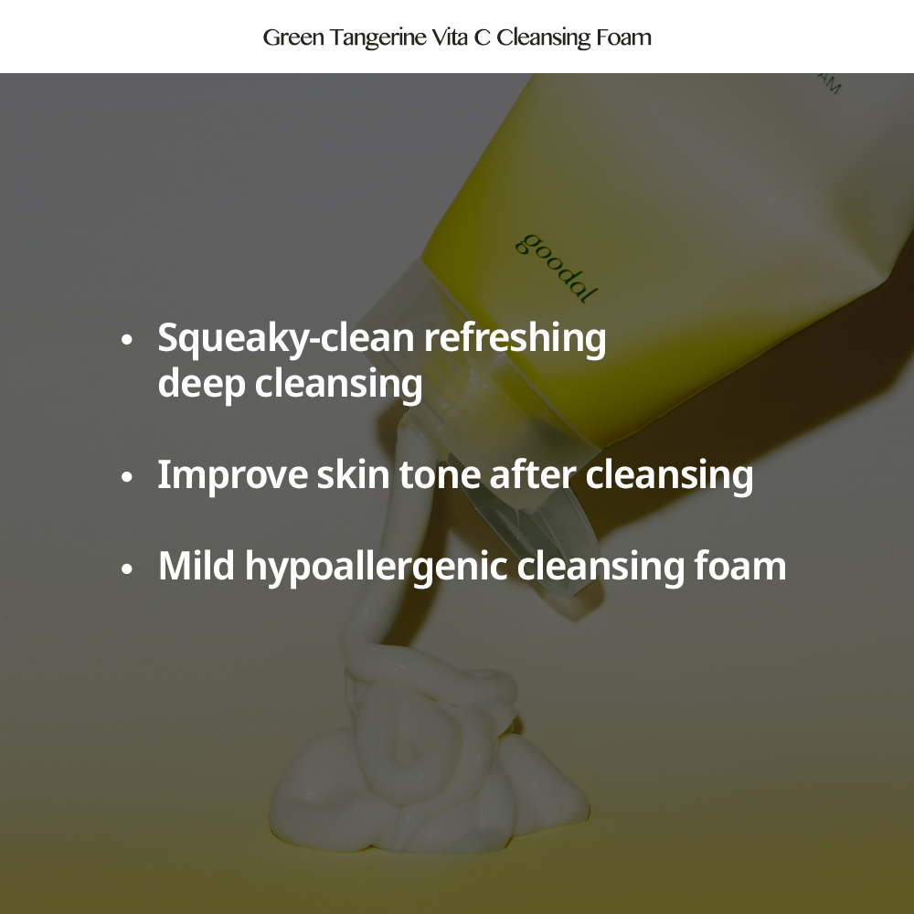Sữa rửa mặt sáng da GOODAL GREEN TANGERINE VITA C CLEANSING FOAM