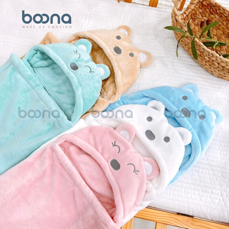 Ủ choàng băng lông Boona - ủ mùa đông ấm áp cho bé