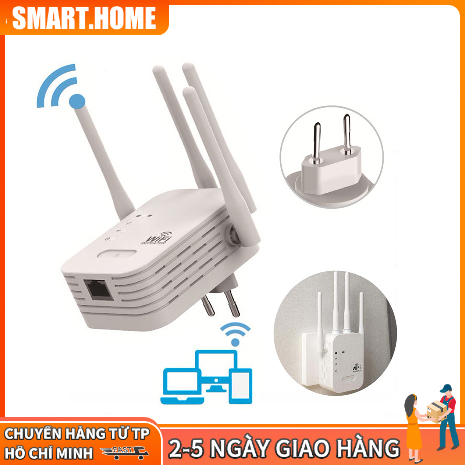 【HCM】Bộ phát wifi dùng 4G / 5G  4 ăngten,Bộ kích sóng wifi 4 râu tốc độ 1200mbps phát xuyên tường kết nối xa sóng mạnh | BigBuy360 - bigbuy360.vn