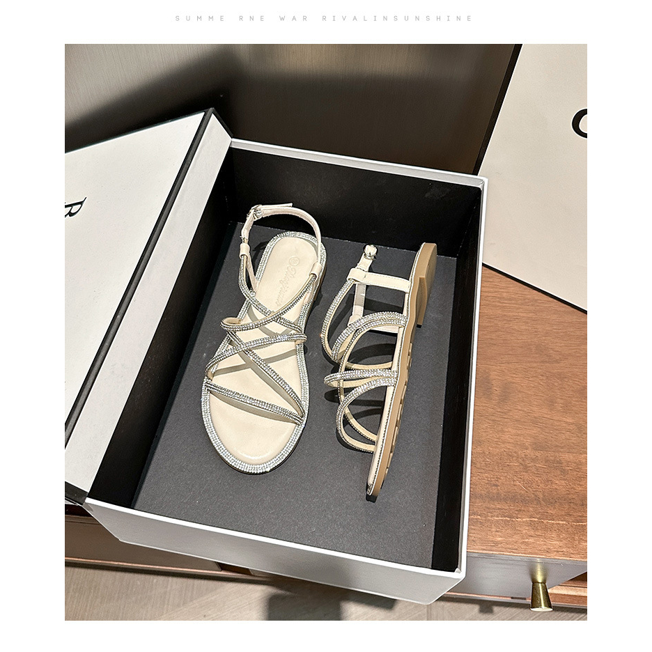 HÀNG CÓ SẴN (Size 40➡️42)_ Sandal đính đá BIG SIZE