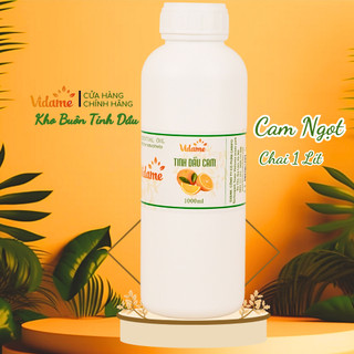 1 Lít Tinh Dầu Cam Ngọt VIDAME Nguyên Chất - Mùi Vỏ Cam Cực Thơm và dễ chịu, cảm giác rất thư giãn