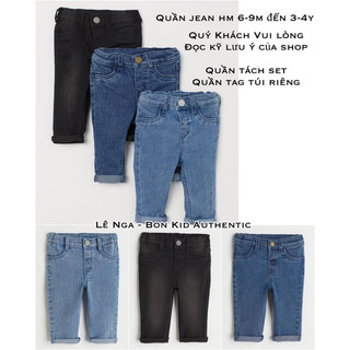 Quần jean bé trai bé gái HM UK/US/JP/CN chính hãng sz từ 6-9m đến 3-4y (ĐỌC KỸ LƯU Ý Ạ)
