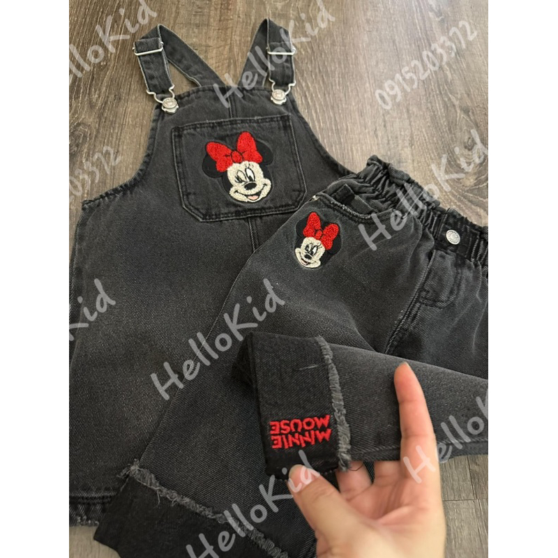 Jean thêu Minnie mài zrx cho bé