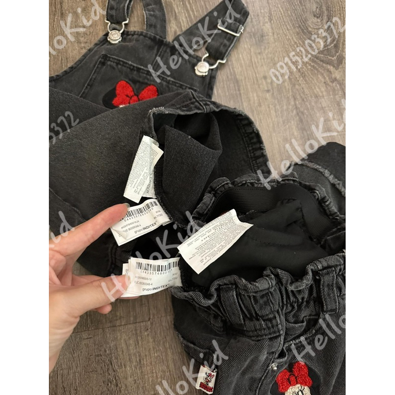 Jean thêu Minnie mài zrx cho bé