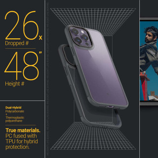 Ốp Lưng Spigen Caseology  iPhone 14 Pro 14 Pro Max Skyfall - Black
