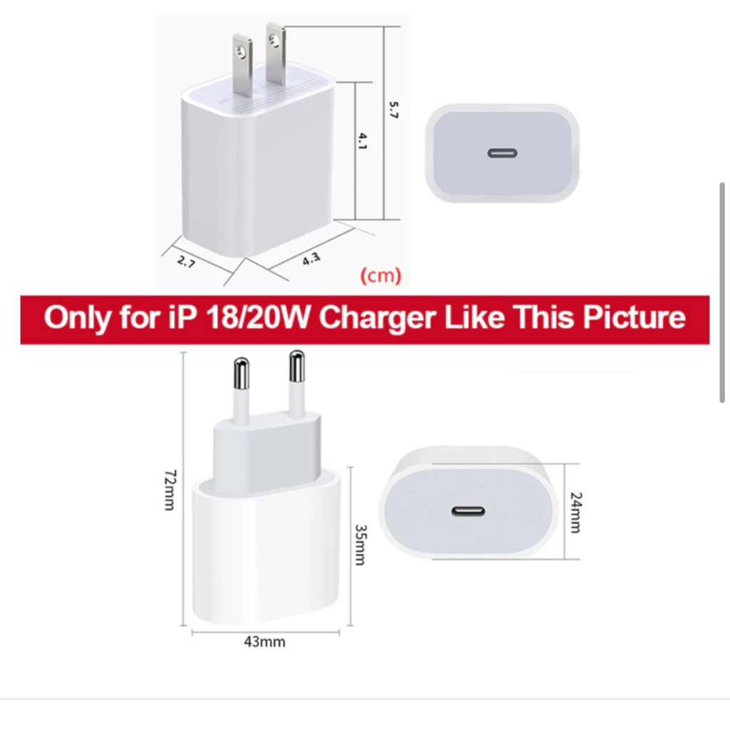 Bọt Biển Cheese Bộ phụ kiện bảo vệ cáp và củ sạc cho iphone PD 18 20w