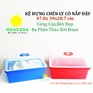 Khay Úp Chén Có Nắp Đậy, Có Khay Hứng Nước Nhựa Hiệp Thành- Bền Đẹp, Tiện Dụng, Đa Năng- Đồ Gia Dụng Hoacosa