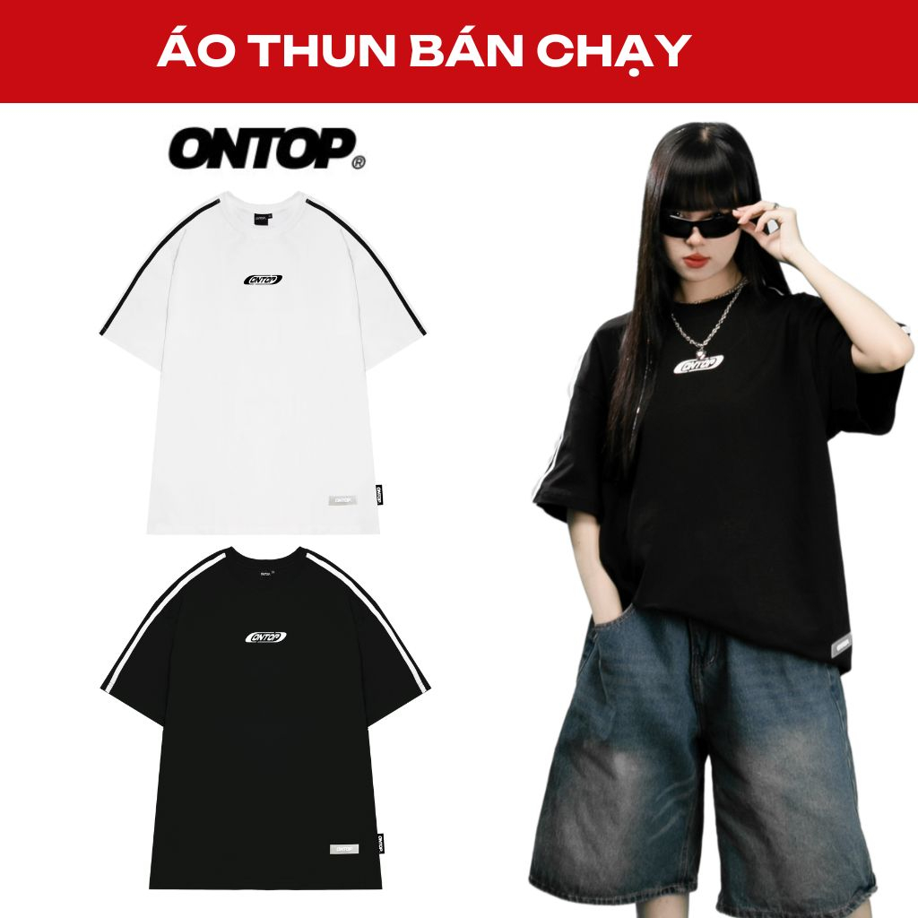 Áo thun local brand nam nữ form rộng ONTOP Stripes l O22-T3