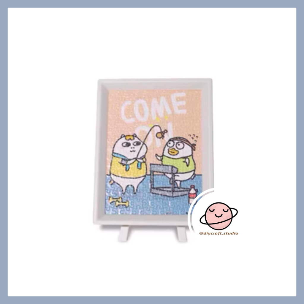 Tranh ghép hình mini 3DJP 150 mảnh - 3DJP 150pcs - mảnh ghép nhựa cao cấp, kèm khung để bàn