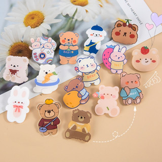 SET10 Ghim Cài Balo, Ghim Cài Quần Áo, Huy Hiệu Cài Balo Anime Cute, Ghim Pin Cài Cặp Nhân Vật BEAR