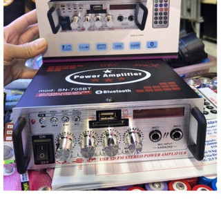Amply karaoke Bluetooth Amly Xe Hơi 2 Chân Jack MIC Sn 705