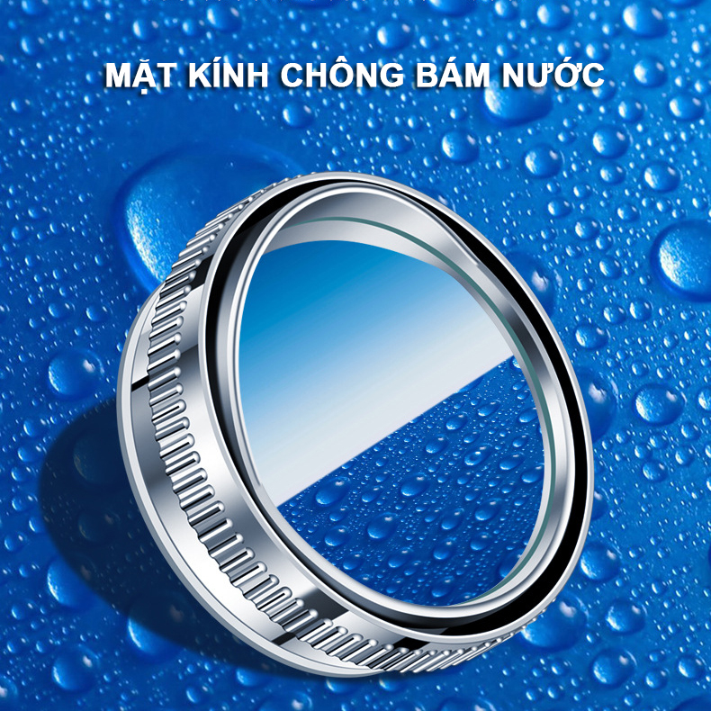 Gương Cầu Lồi GCL-01 Gắn Kính Hậu Xe Con Xoay 360 Xoá Điểm Mù Sử Dụng Đế Hút Chân Không