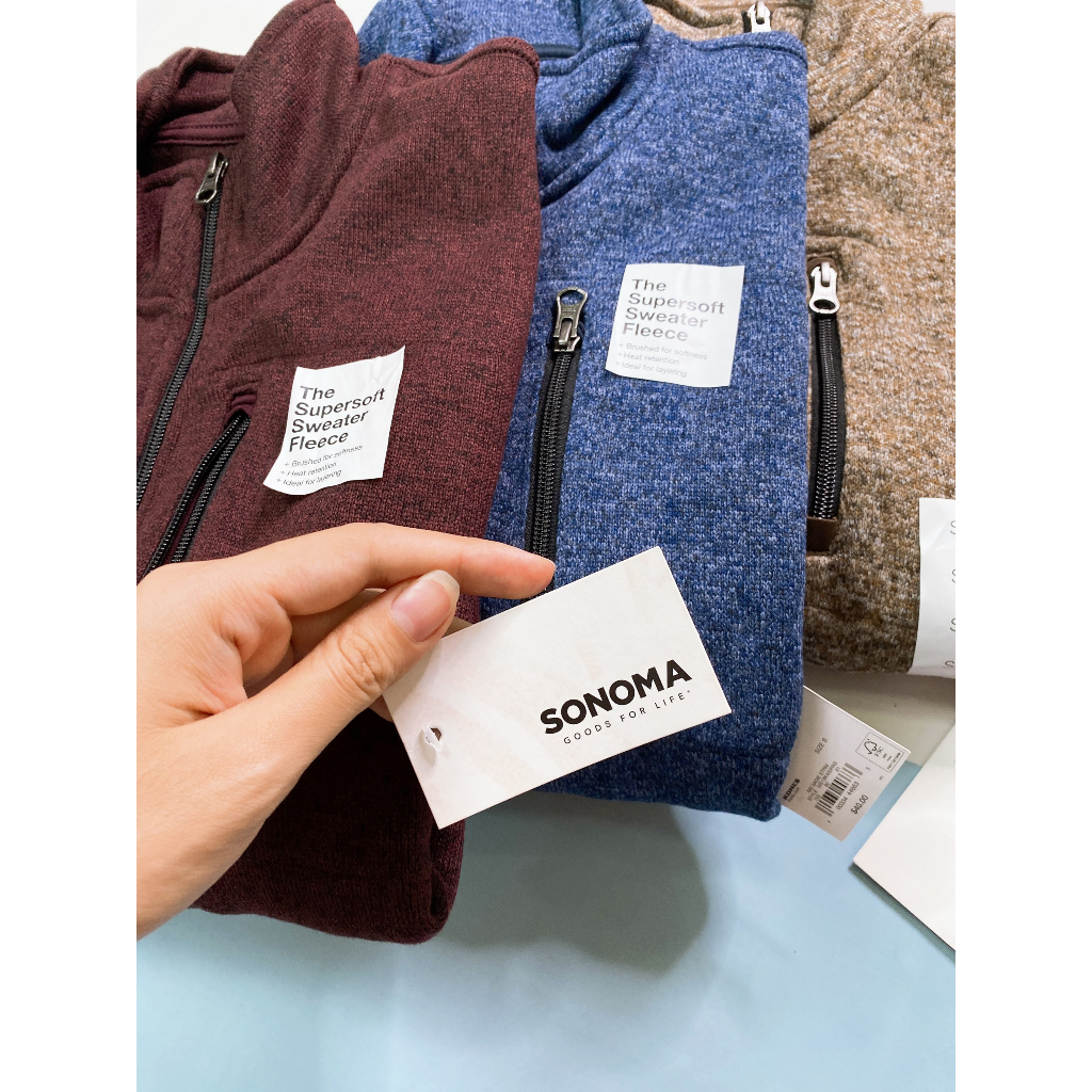 Áo khoác nam Sonoma vài len nỉ co giãn S77.SP012130