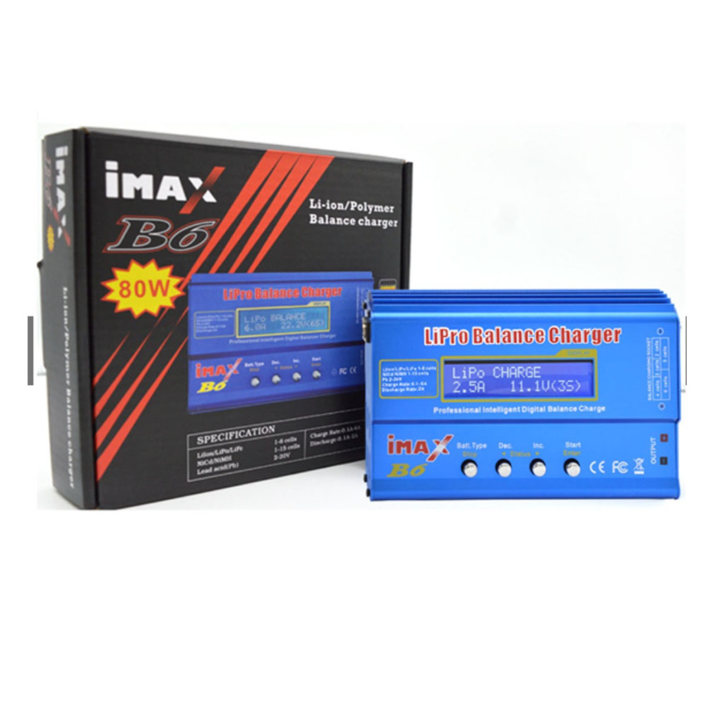 Sạc iMax B6 80W thông minh sạc cân bằng và đo dung lượng pin bình ắc quy