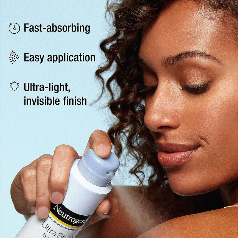 Chống nắng hằng ngày dạng xịt Neutrogena Body Mist Sunscreen broad spectrum spf70