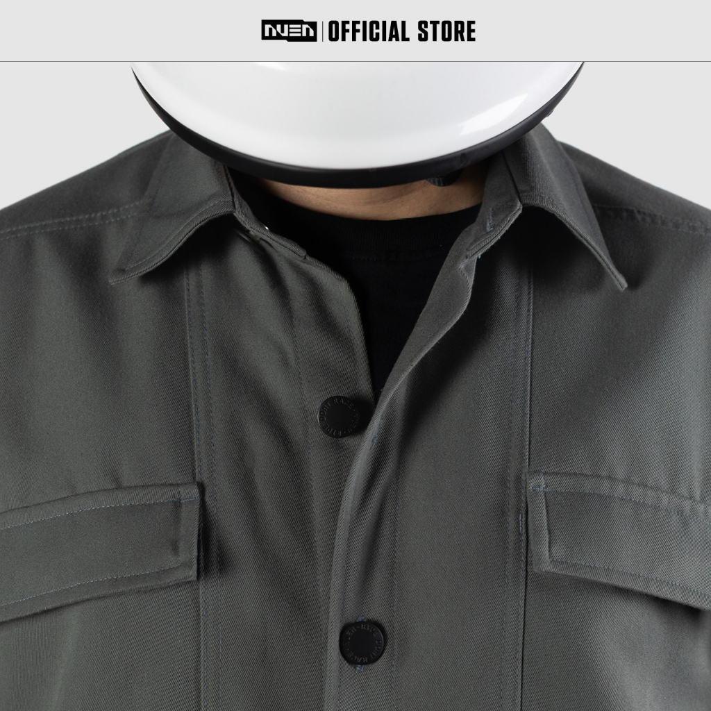 Áo khoác kaki nam overshirt thời trang NUEN STROM có 3 màu