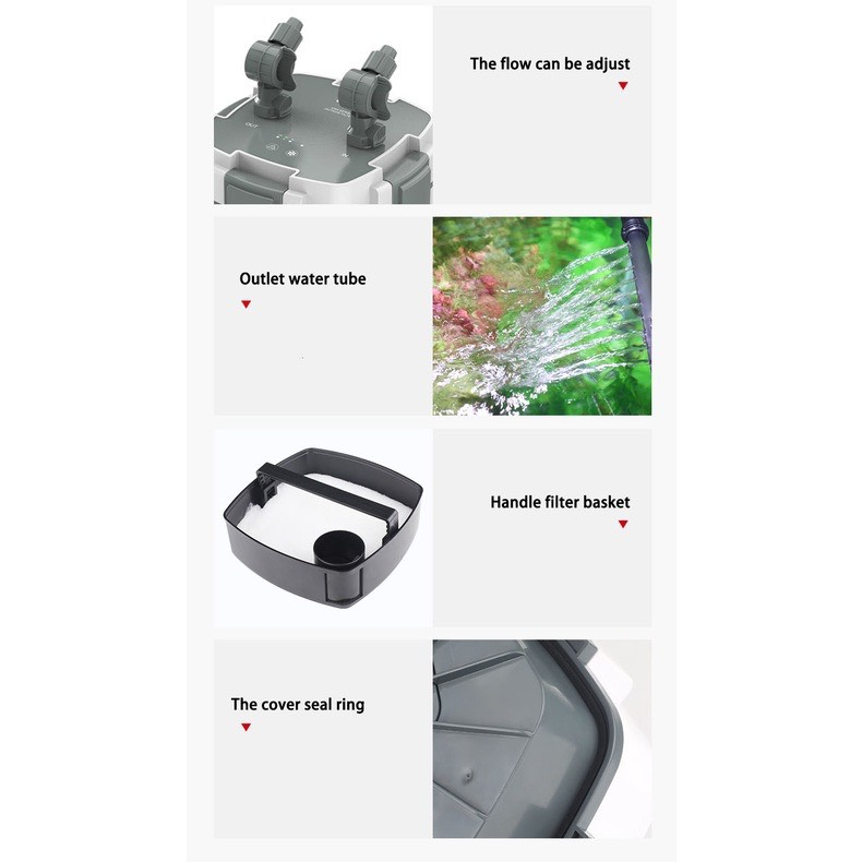 Lọc thùng Sunsun Xiaoli XWA  tích hợp sẵn lọc váng