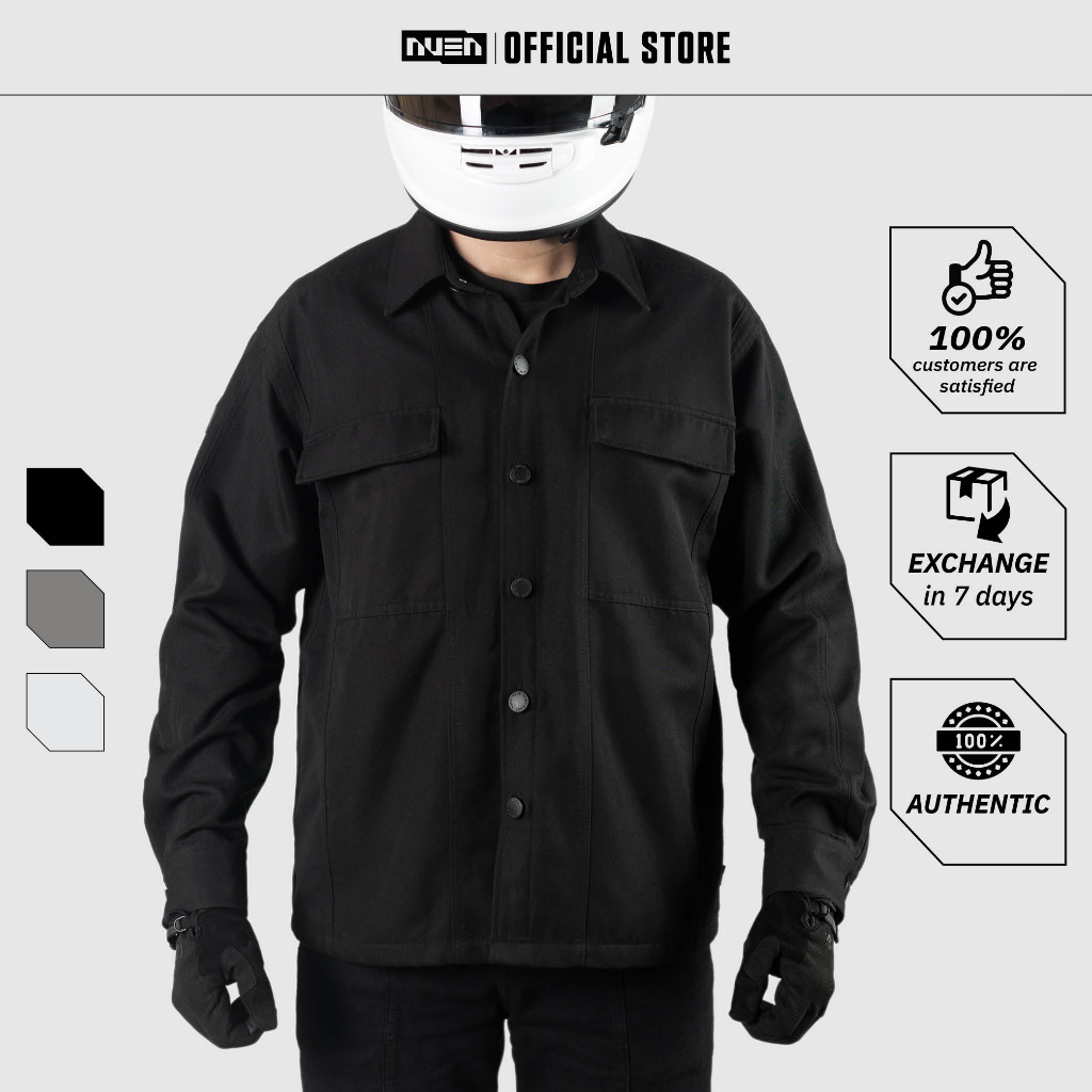 Áo khoác kaki nam overshirt thời trang NUEN STROM có 3 màu