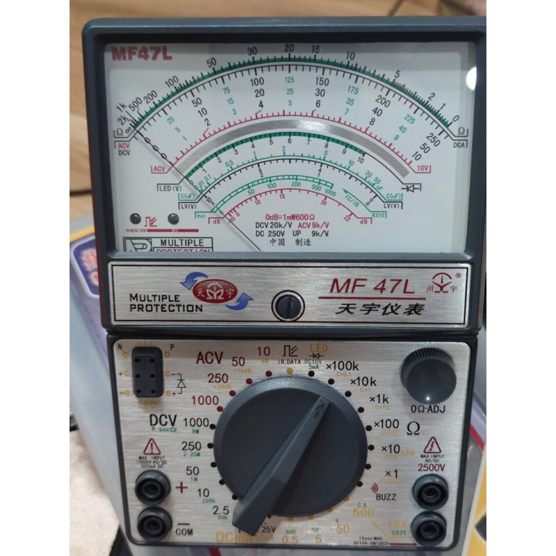 Đồng hồ đo vạn năng kim MF47L- đồng hồ đo điện hàng nội địa Trung MF 47L