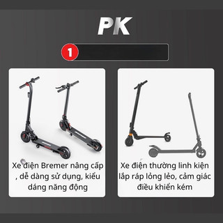 Xe điện Bremer gấp gọn 15-20km/h  - xe scooter điện cao cấp
