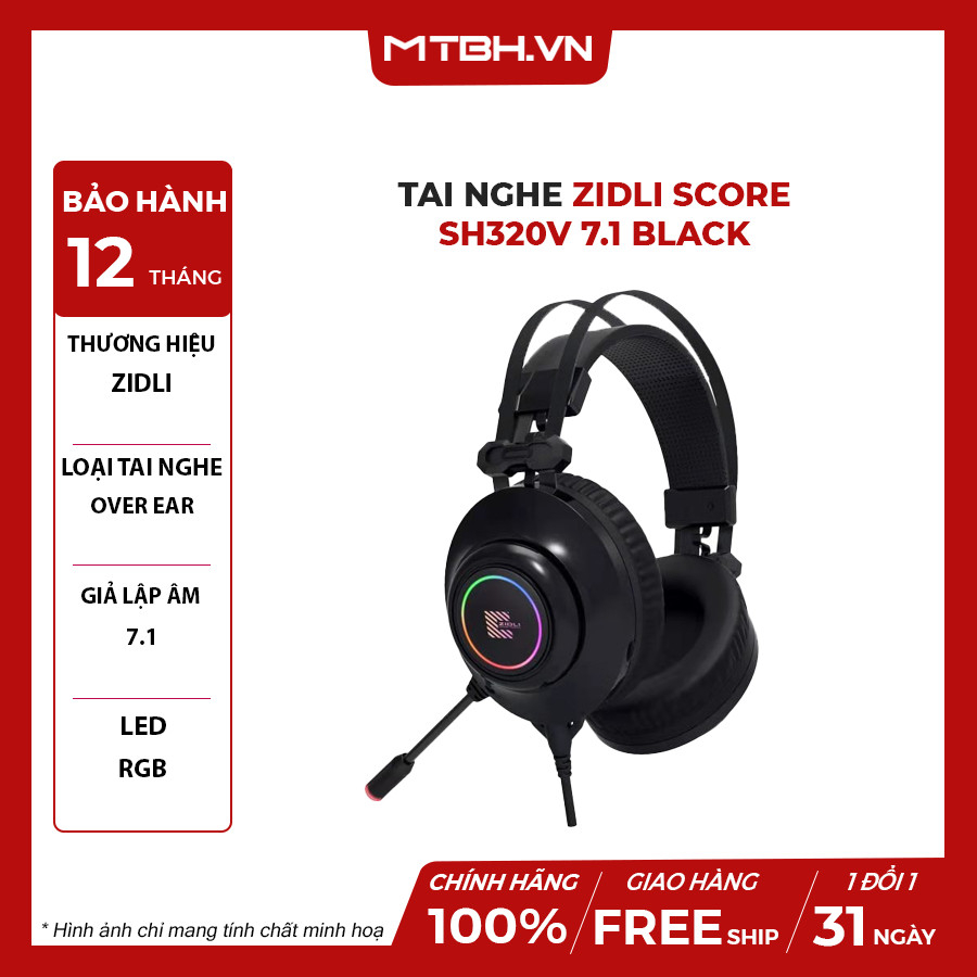 Tai nghe ZIDLI Score SH320V 7.1 có rung