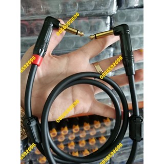 Dây tín hiệu 2 jack 6mm cong