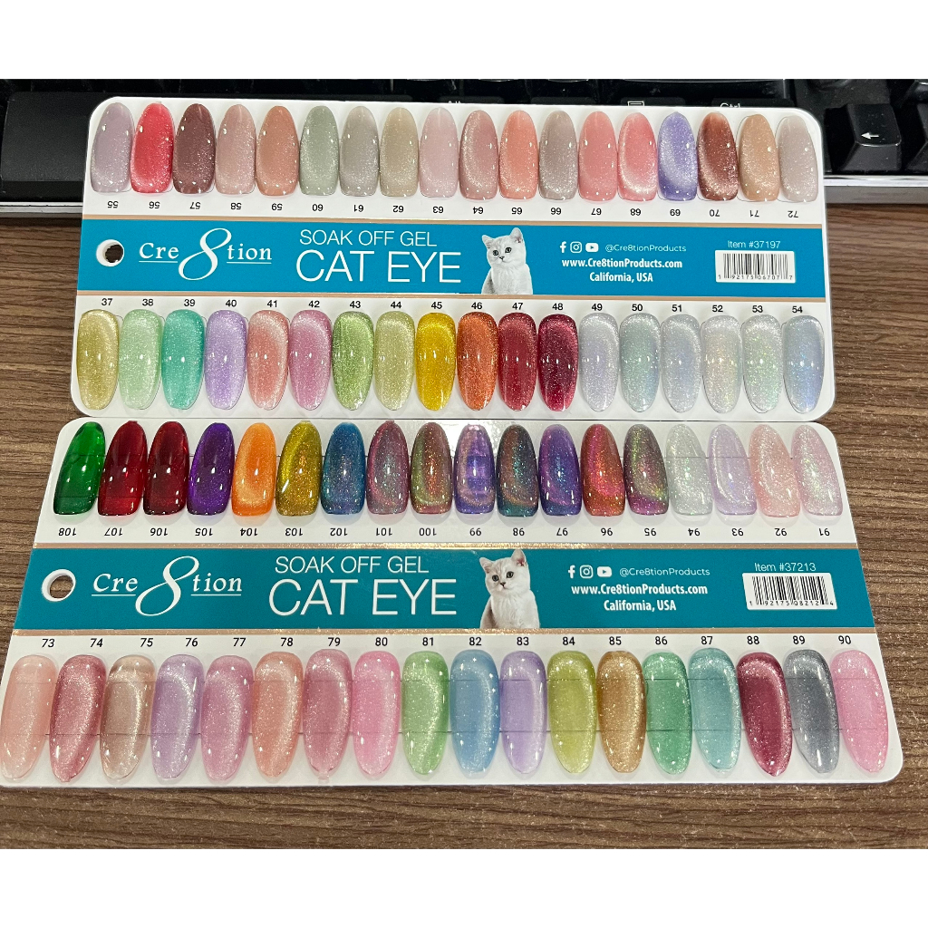 Sơn gel Cat Eye Crystal - Gel mắt mèo kim cương Hot trend hãng Cre8tion 15ml