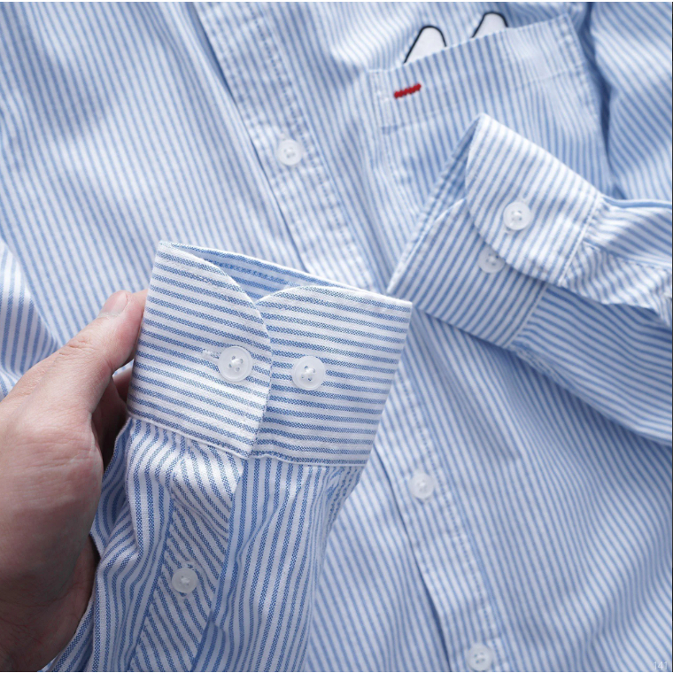 Áo sơmi nam ICONDENIM Vertical Stripes form dáng slim thanh lịch - SMID0141