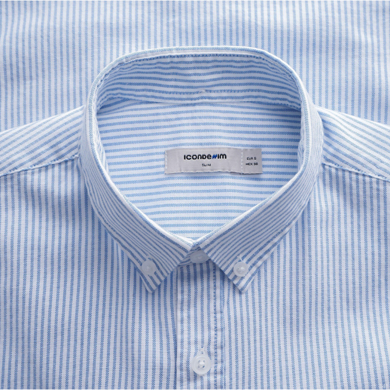 Áo sơmi nam ICONDENIM Vertical Stripes form dáng slim thanh lịch - SMID0141
