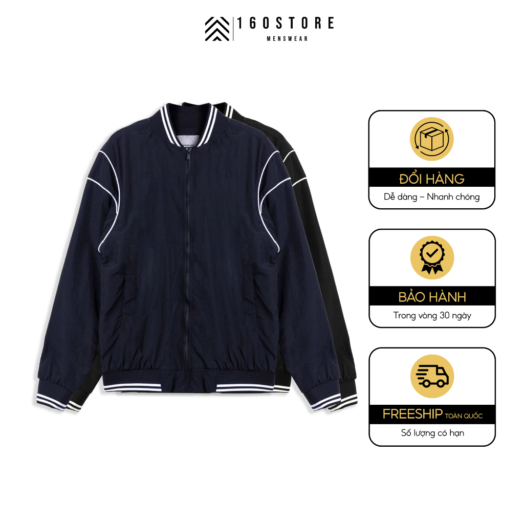 Áo khoác nam Bomber ICONDENIM chất liệu linh hoạt chống nắng và gió điều chỉnh nhiệt độ cơ thể - AKID0117