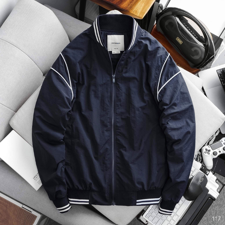 Áo khoác nam Bomber ICONDENIM chất liệu linh hoạt chống nắng và gió điều chỉnh nhiệt độ cơ thể - AKID0117