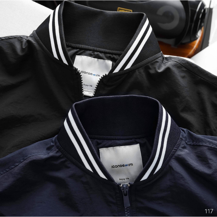 Áo khoác nam Bomber ICONDENIM chất liệu linh hoạt chống nắng và gió điều chỉnh nhiệt độ cơ thể - AKID0117