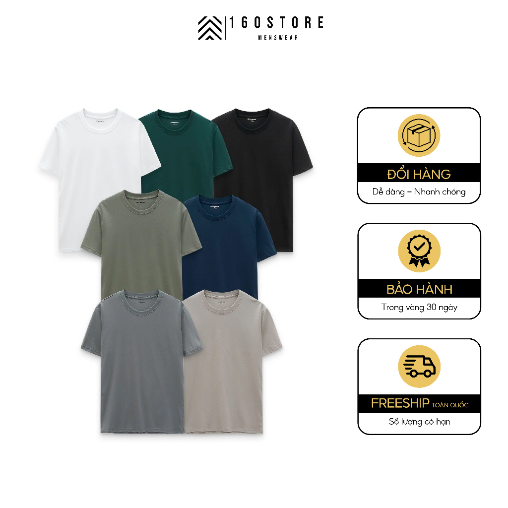 Áo thun nam Basic RVL-Tion SS22 ICONDENIM chất Liệu Cotton mềm mại thông thoáng - ATID0190