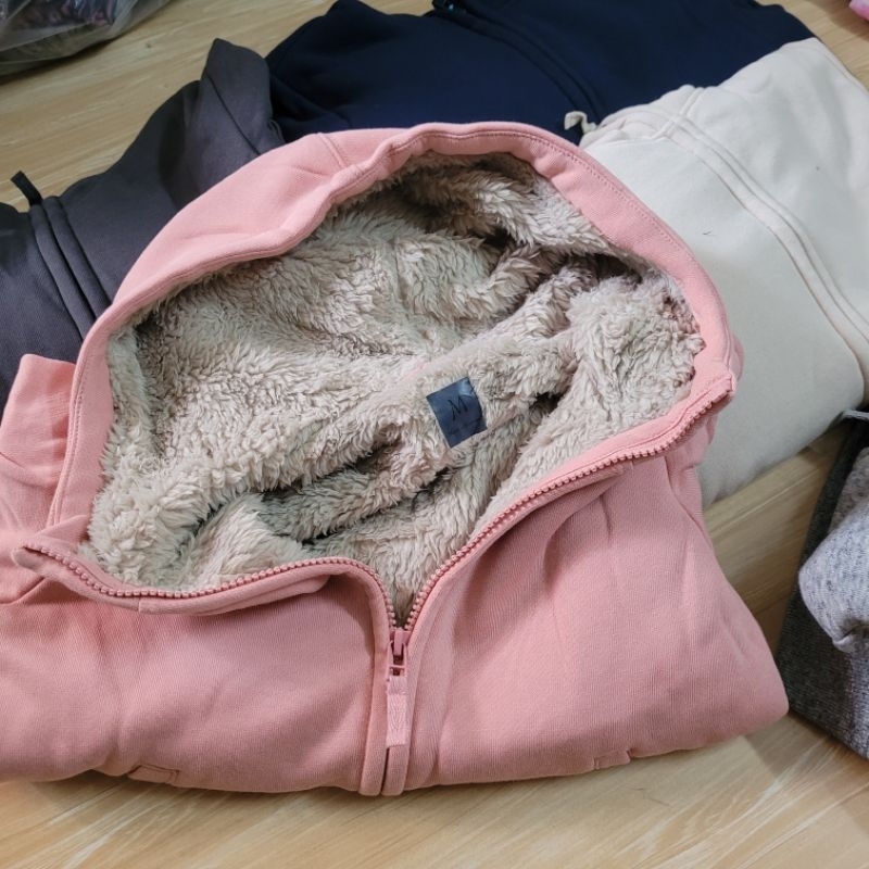 Áo nỉ lót lông cừu kid Uni