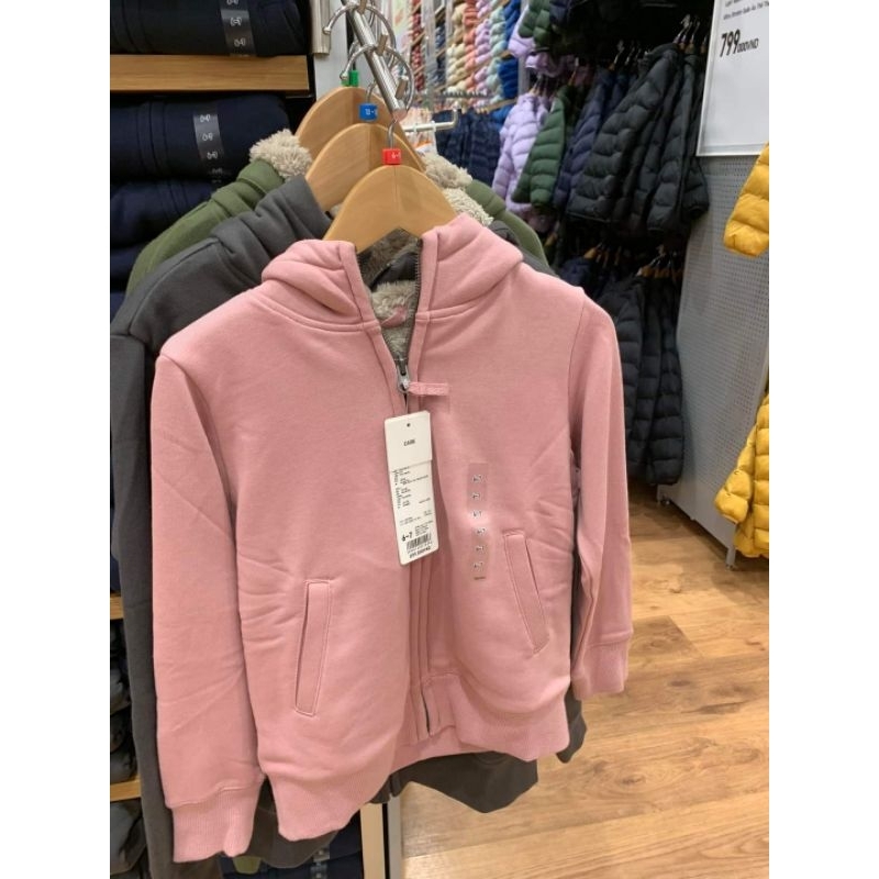 Áo nỉ lót lông cừu kid Uni