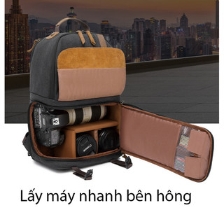 Balo máy ảnh Carreell vải canvas Half photo
