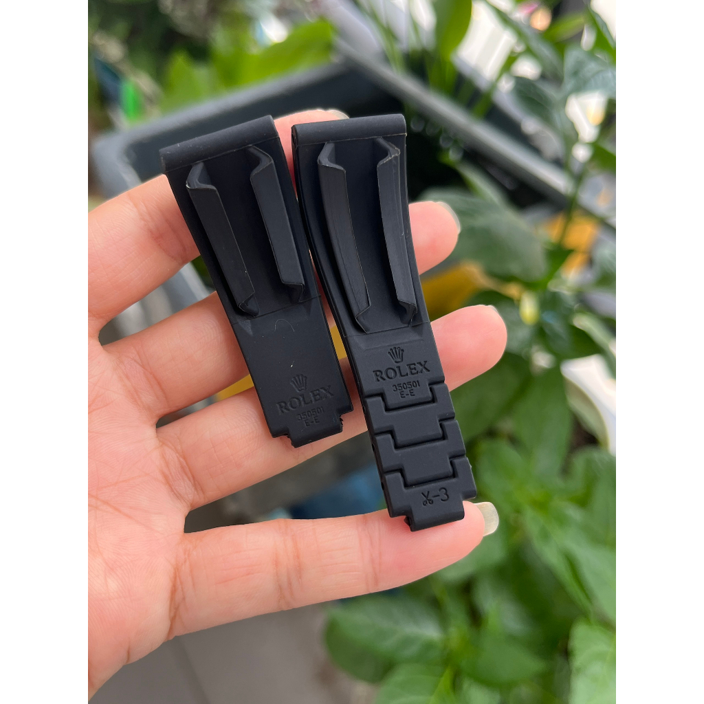 Dây silicone đầu cong OYSTERFLEX size 20/21mm cho đồng hồ rolex