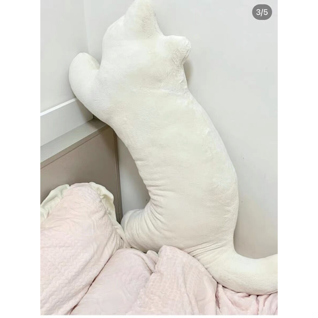 Gối Ôm Nhồi Bông Hình Mèo Con Mềm Mại - Dài Đồ Chơi Mềm Quà Tặng Ôm Ngủ 100cm