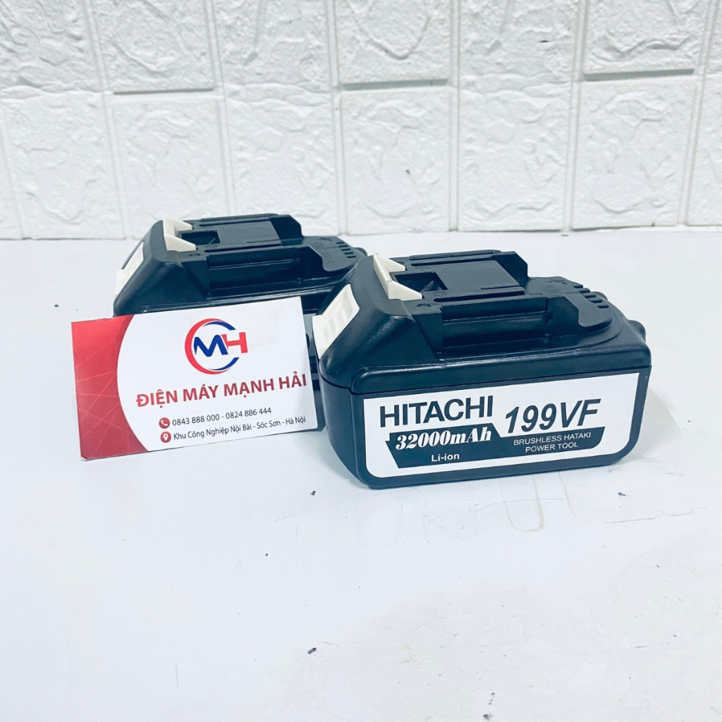 Máy siết bulong Hitachi 199VF - 2 PIN - Đầu 2 trong 1 - Máy bắn bulong KHÔNG CHỔI THAN CAO CẤP