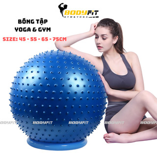 Bóng Tập Yoga, Tập Gym, Bóng Gai ( Size 45-55-65-75cm ) Tặng Kèm Bơm
